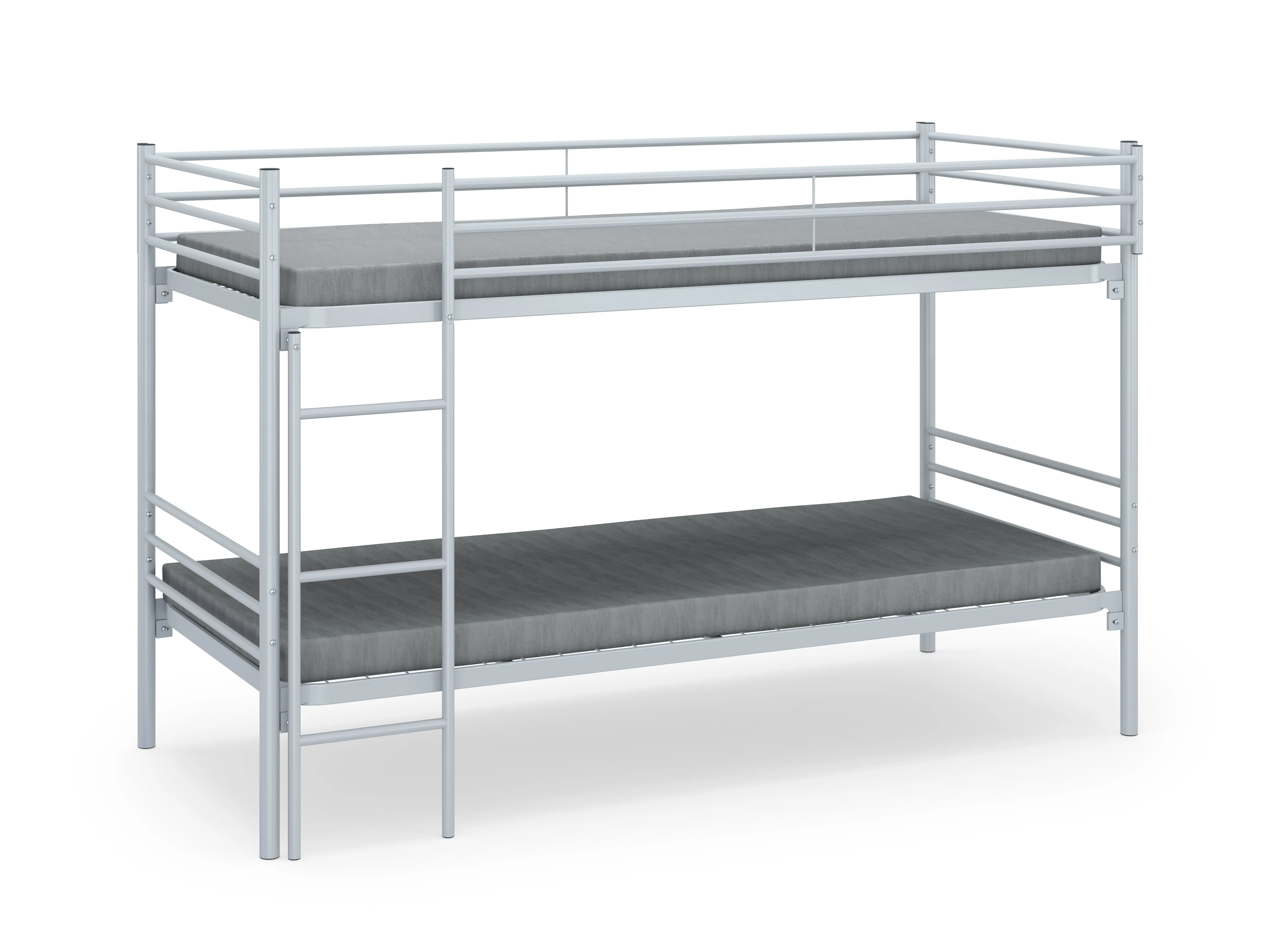 Etagenbett 200 x 90 cm | 150 kg Belastbarkeit | weißaluminium (RAL9006) Ansicht 2