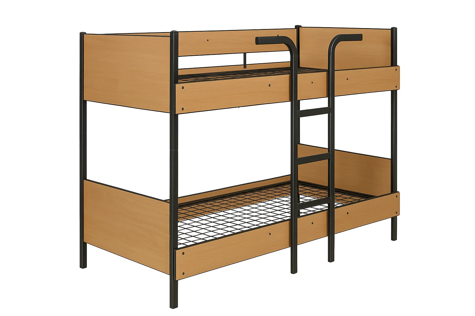 Bundeswehrbett Buche Dekor Etagenbett Ansicht 1