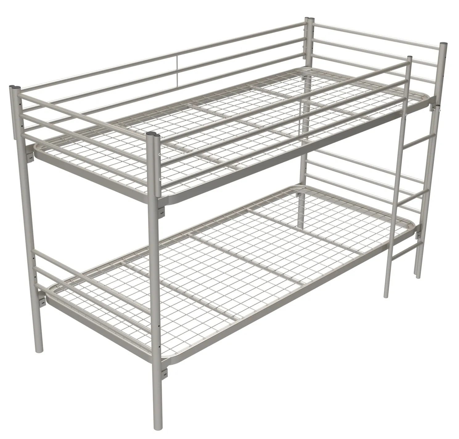 Etagenbett 200 x 90 cm | 150 kg Belastbarkeit | weißaluminium (RAL9006) Ansicht 3