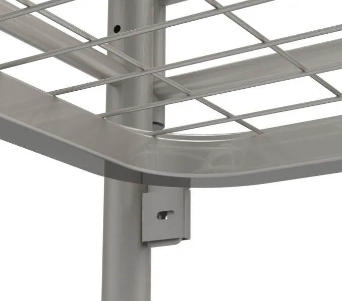 Etagenbett 200 x 90 cm | 150 kg Belastbarkeit | weißaluminium (RAL9006) Ansicht 5