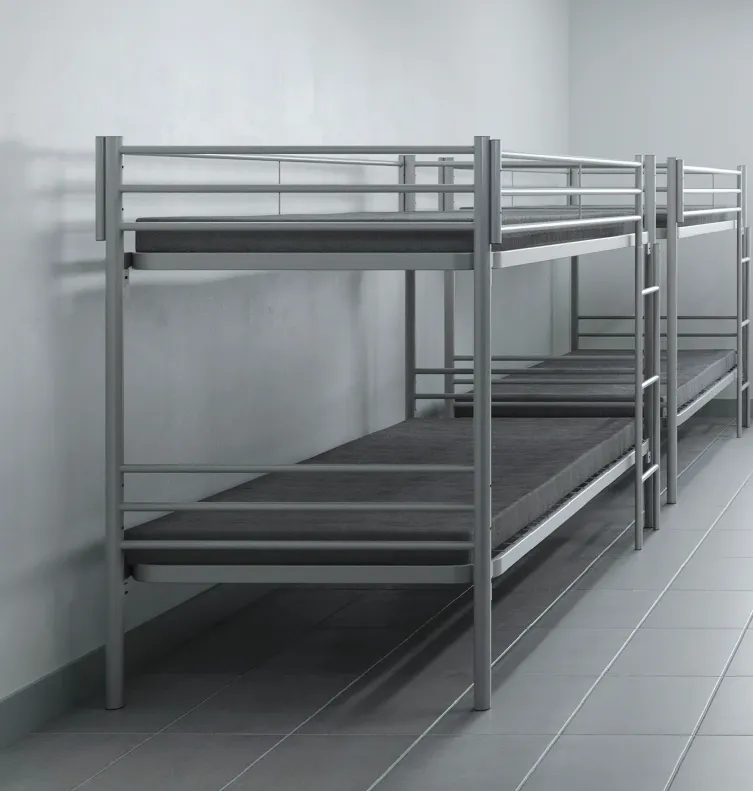 Etagenbett 200 x 90 cm | 150 kg Belastbarkeit | weißaluminium (RAL9006) Ansicht 6