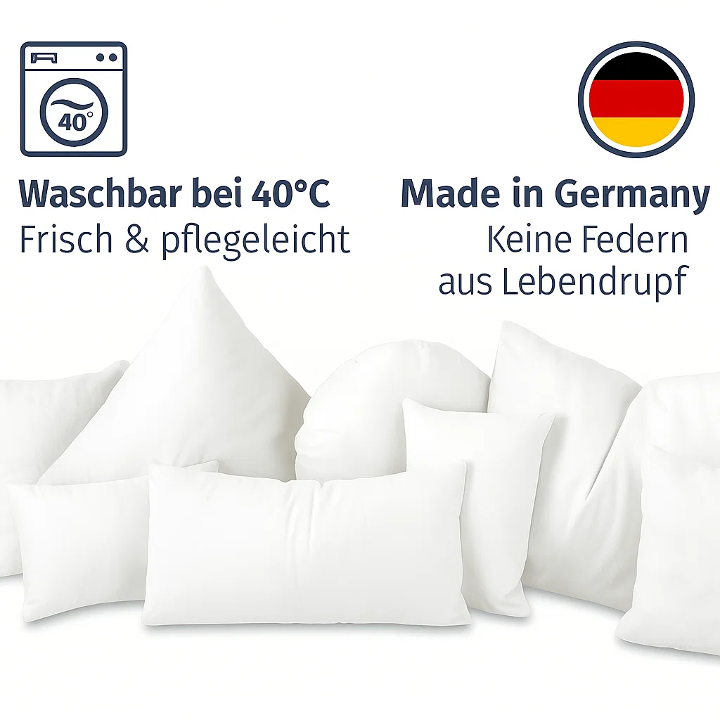 Federkissen mit Baumwollbezug Ansicht 1