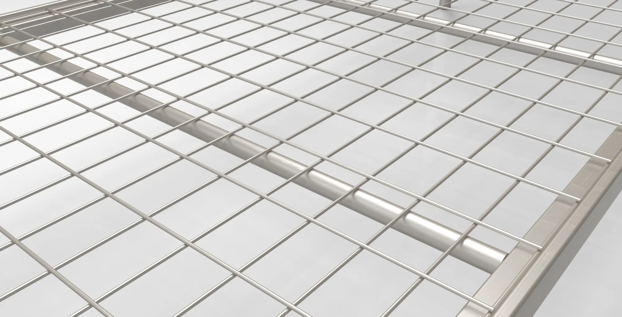 Etagenbett 200 x 90 cm | 150 kg Belastbarkeit | weißaluminium (RAL9006) Ansicht 7