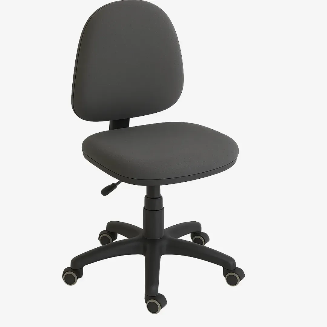 Bürodrehstuhl mit Kunststofflehne und Stoffpolster Ansicht 3