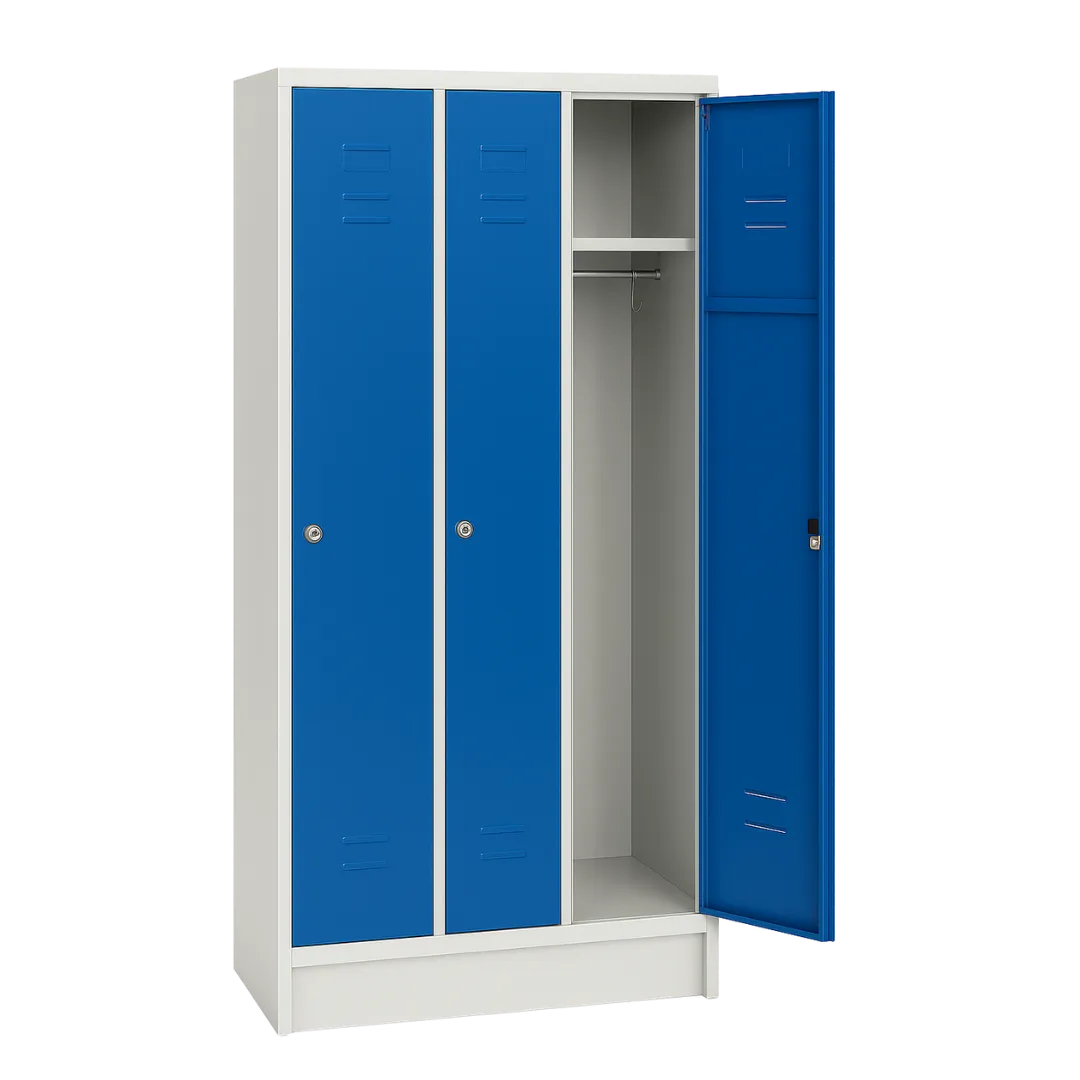 Garderobenschrank mit 3 Abteilen – 120 cm Ansicht 3