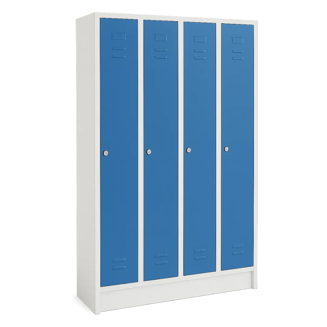 Garderobenschrank mit 4 Abteilen – 120 cm