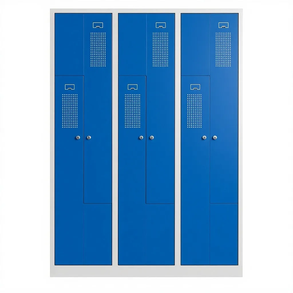 Garderoben Z-Spind 120 cm Breit mit Z-Türen  Ansicht 5