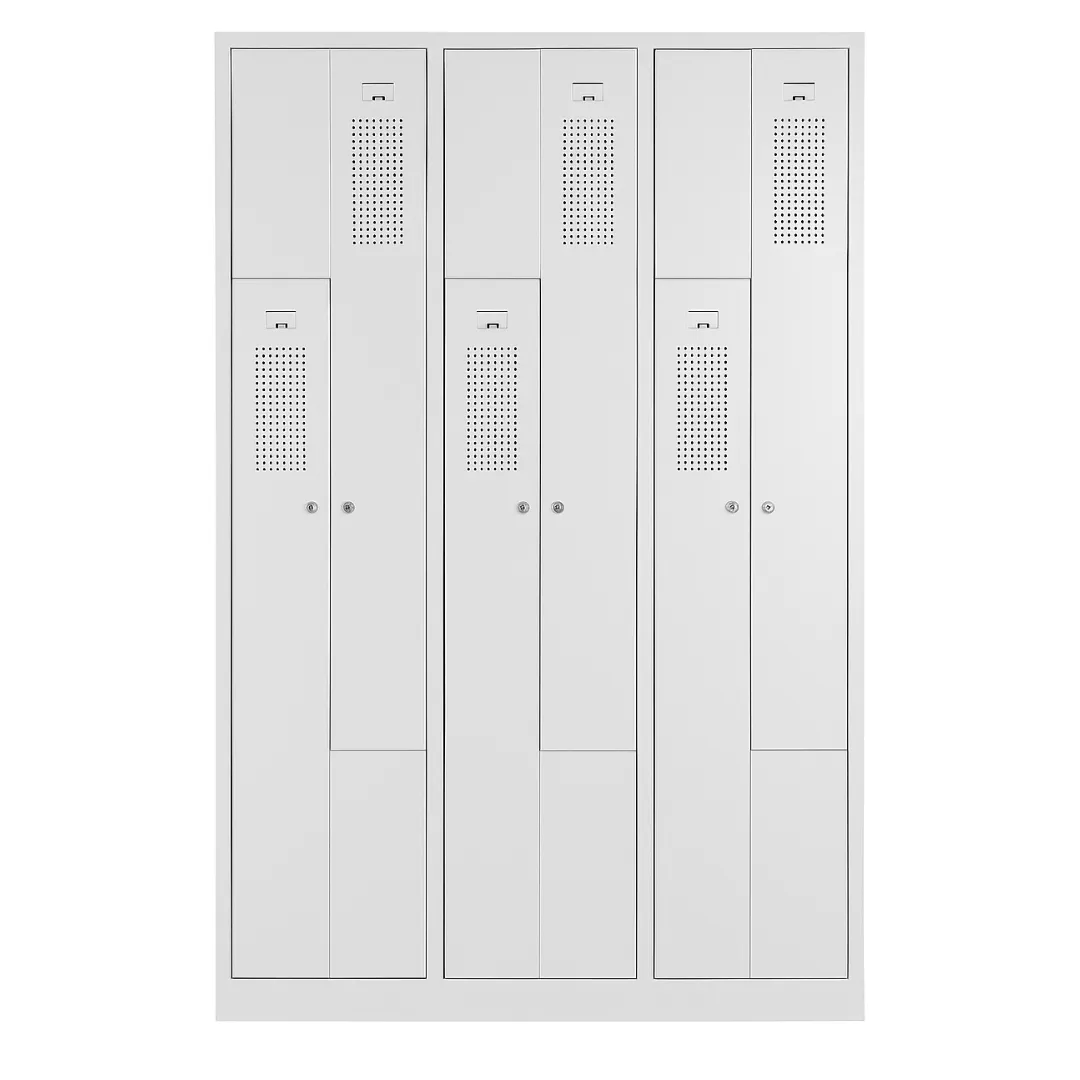 Garderoben Z-Spind 120 cm Breit mit Z-Türen  Ansicht 4