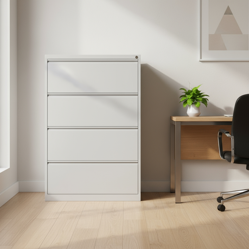 Hängeregistraturschrank 84 cm mit 4 Schubladen 2-bahnig Ansicht 7