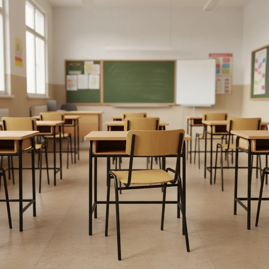 Holz-Stapelstuhl Buche mit Stahlgestell  Ansicht 6