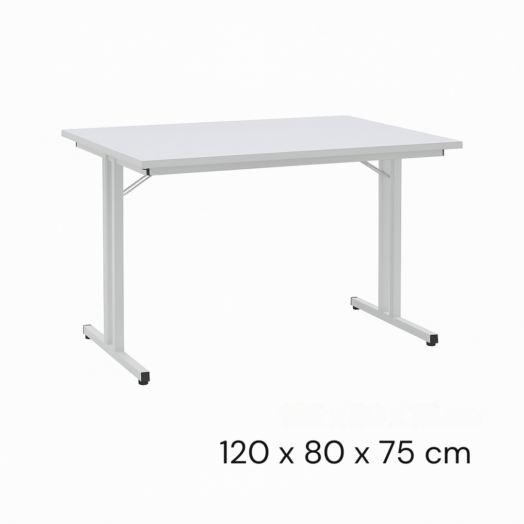 Klapptisch mit T-Fuß-Gestell grau Ansicht 3