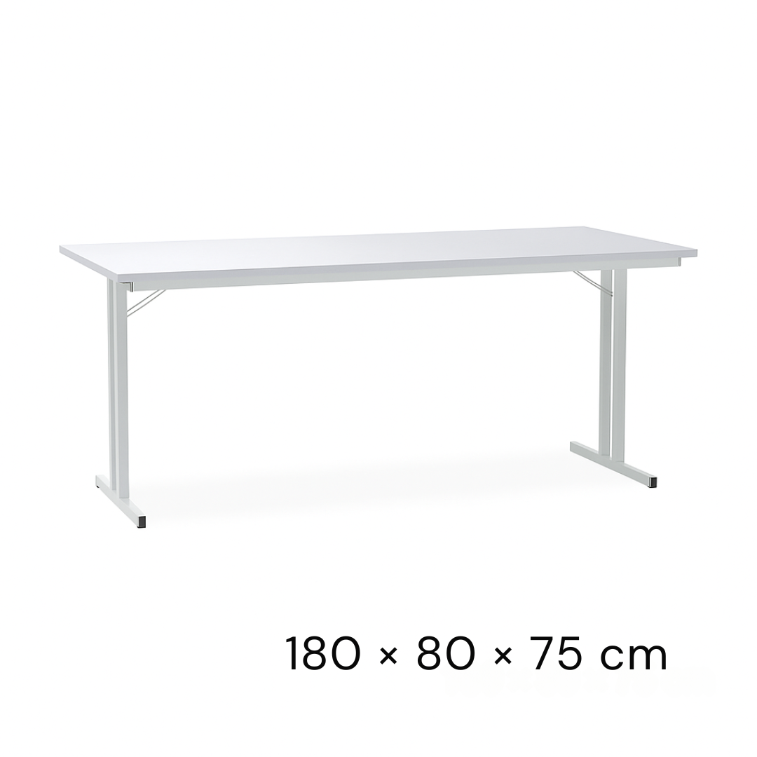 Klapptisch mit T-Fuß-Gestell grau Ansicht 5