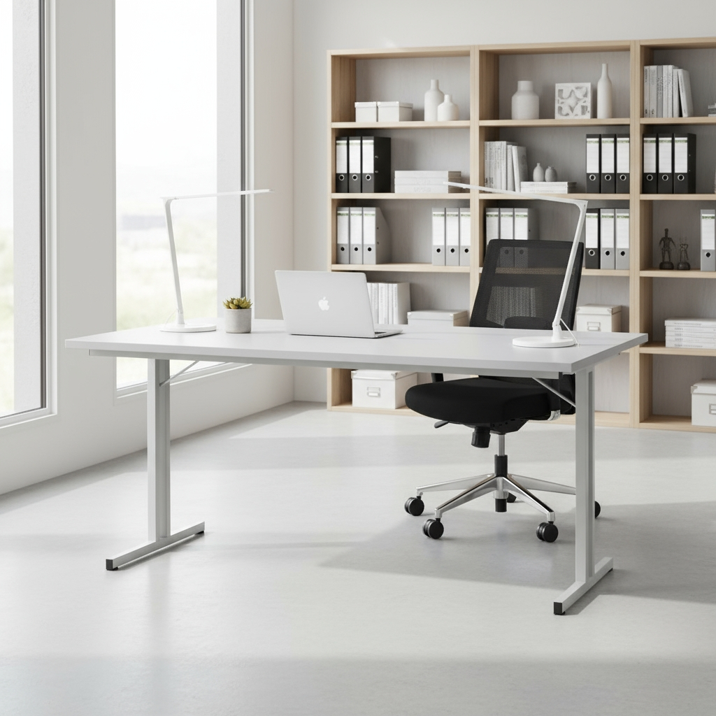 Klapptisch mit T-Fuß-Gestell grau Ansicht 7