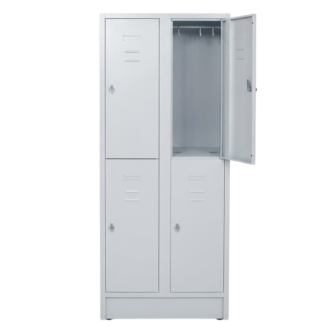 Mehrzweckschrank mit 4 Fächern – lichtgrau Ansicht 4