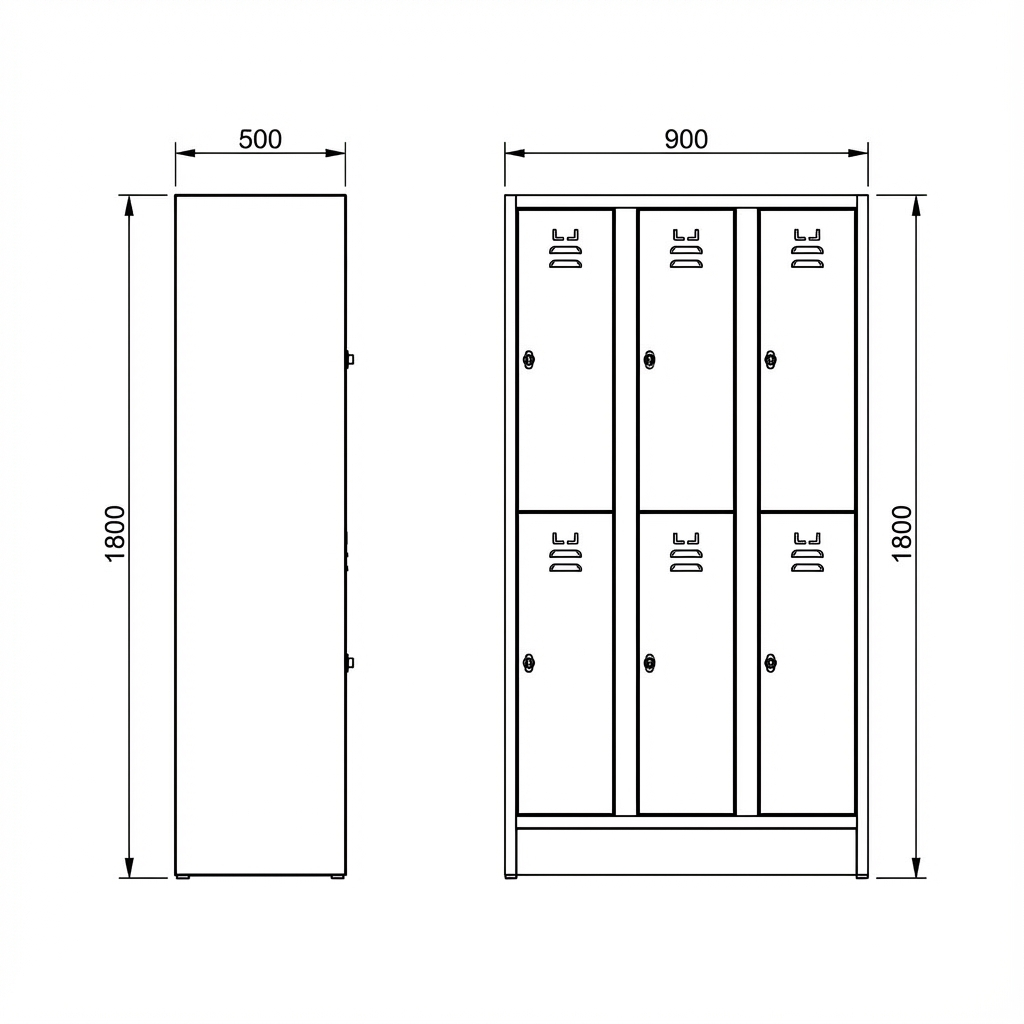 Mehrzweckschrank mit 6 Faechern Ansicht 5