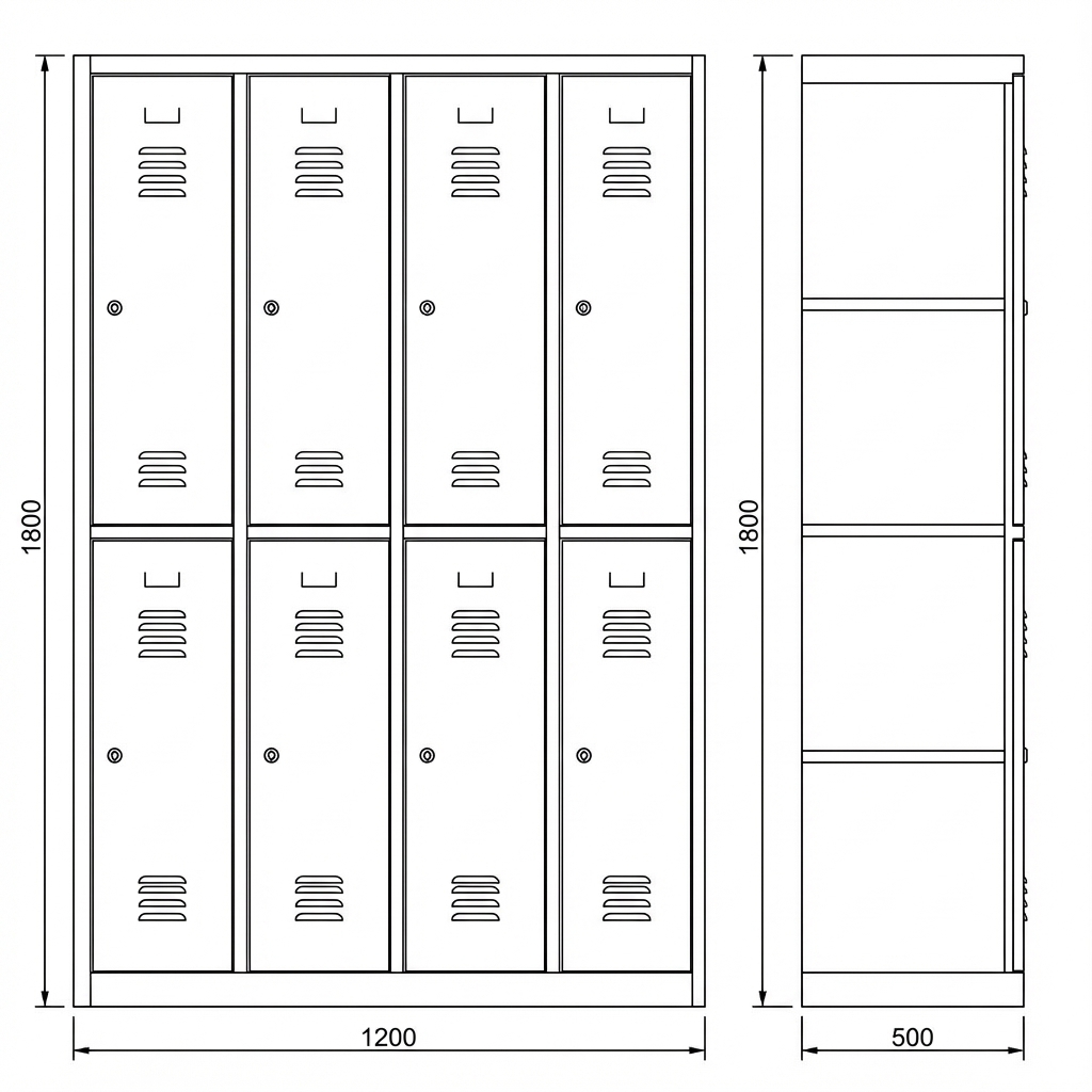 Mehrzweckschrank mit 8 Faechern Ansicht 6