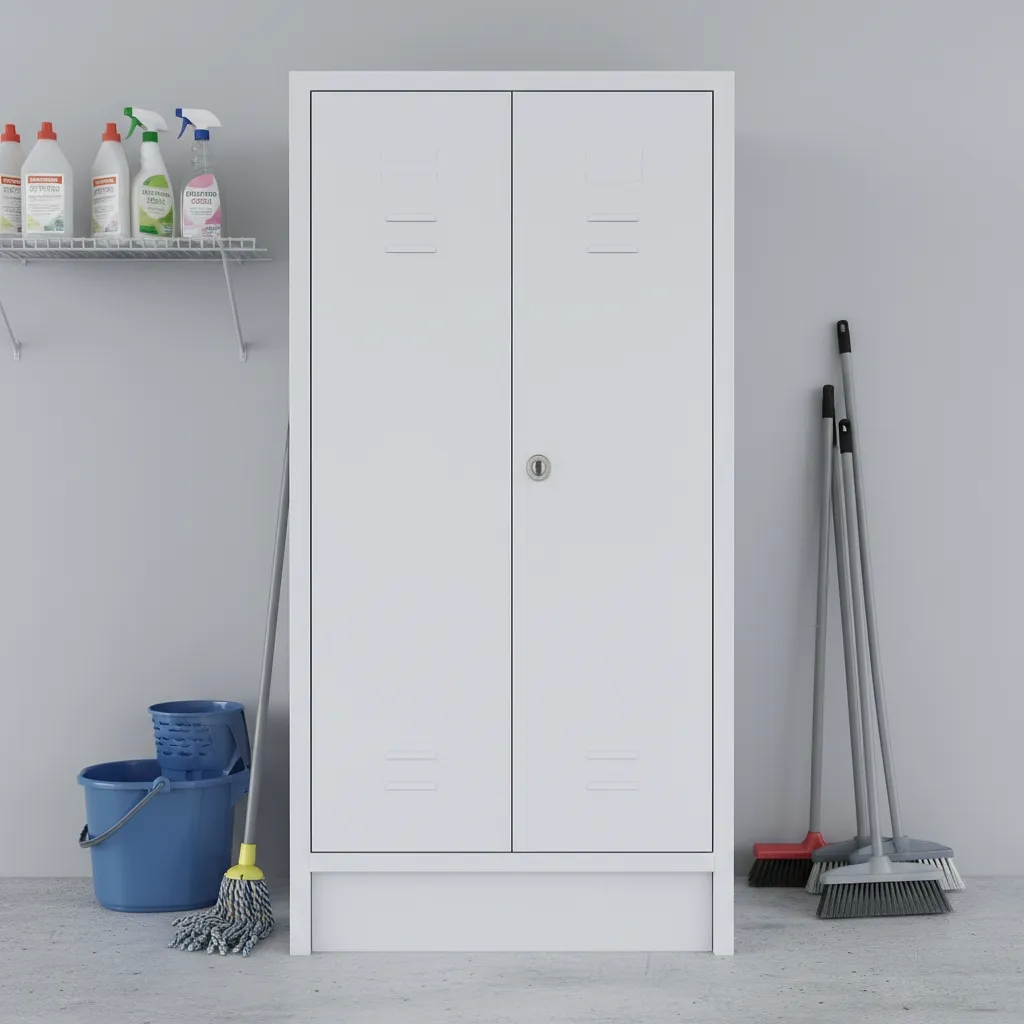 Putzmittelschrank 60x50 cm mit Zylinderschloss Ansicht 5