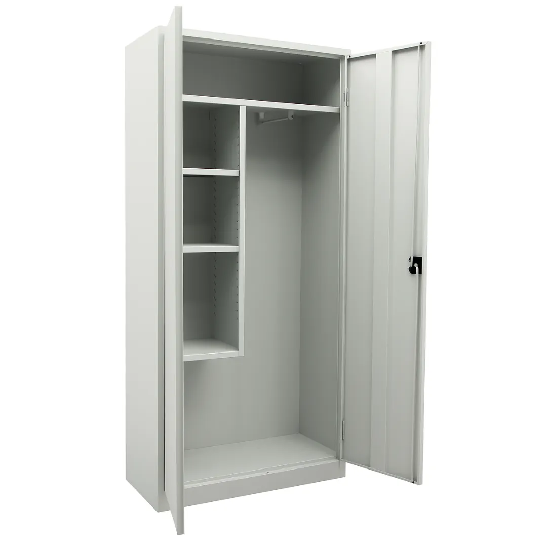 Putzmittelschrank mit Fachböden und Schloss Ansicht 4