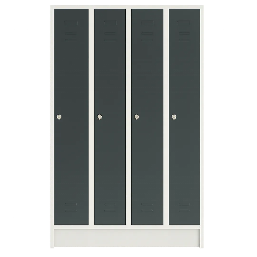 Garderobenschrank mit 4 Abteilen – 120 cm Ansicht 6