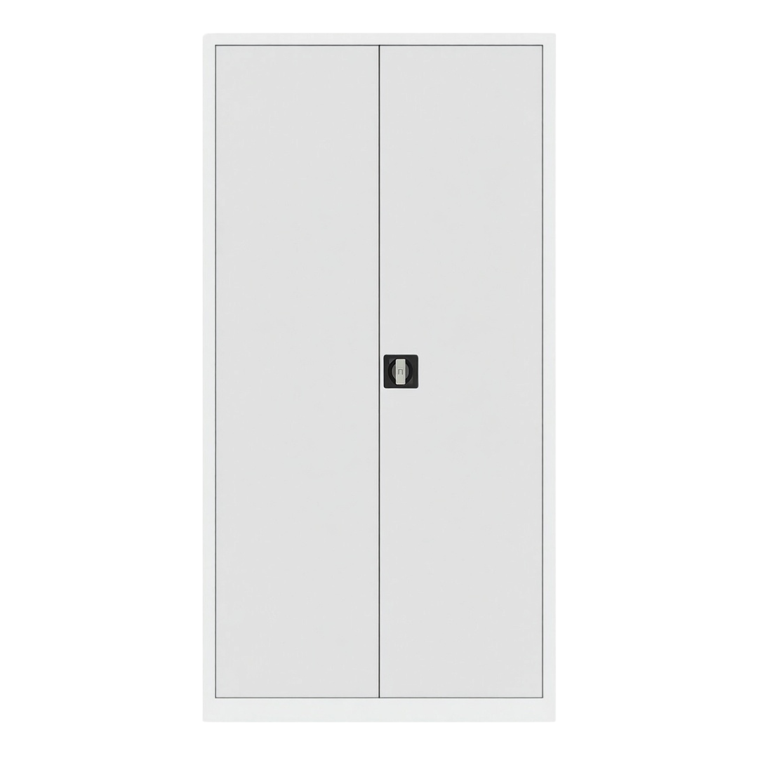 Stahlschrank mit Flügeltüren 80x38 cm - lichtgrau Ansicht 5