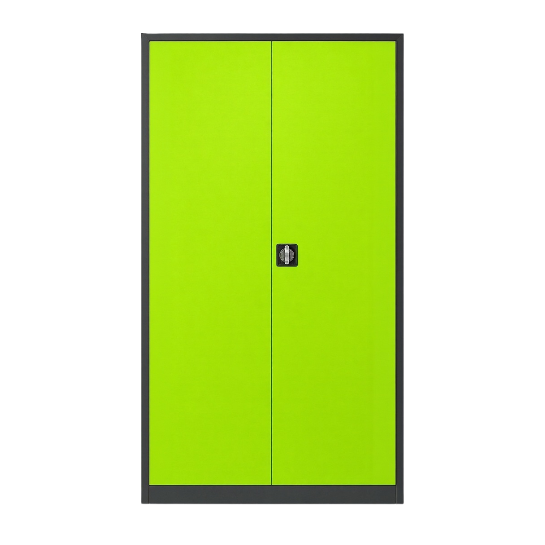 Stahlschrank mit Flügeltüren 92x42 cm - anthrazit Ansicht 4