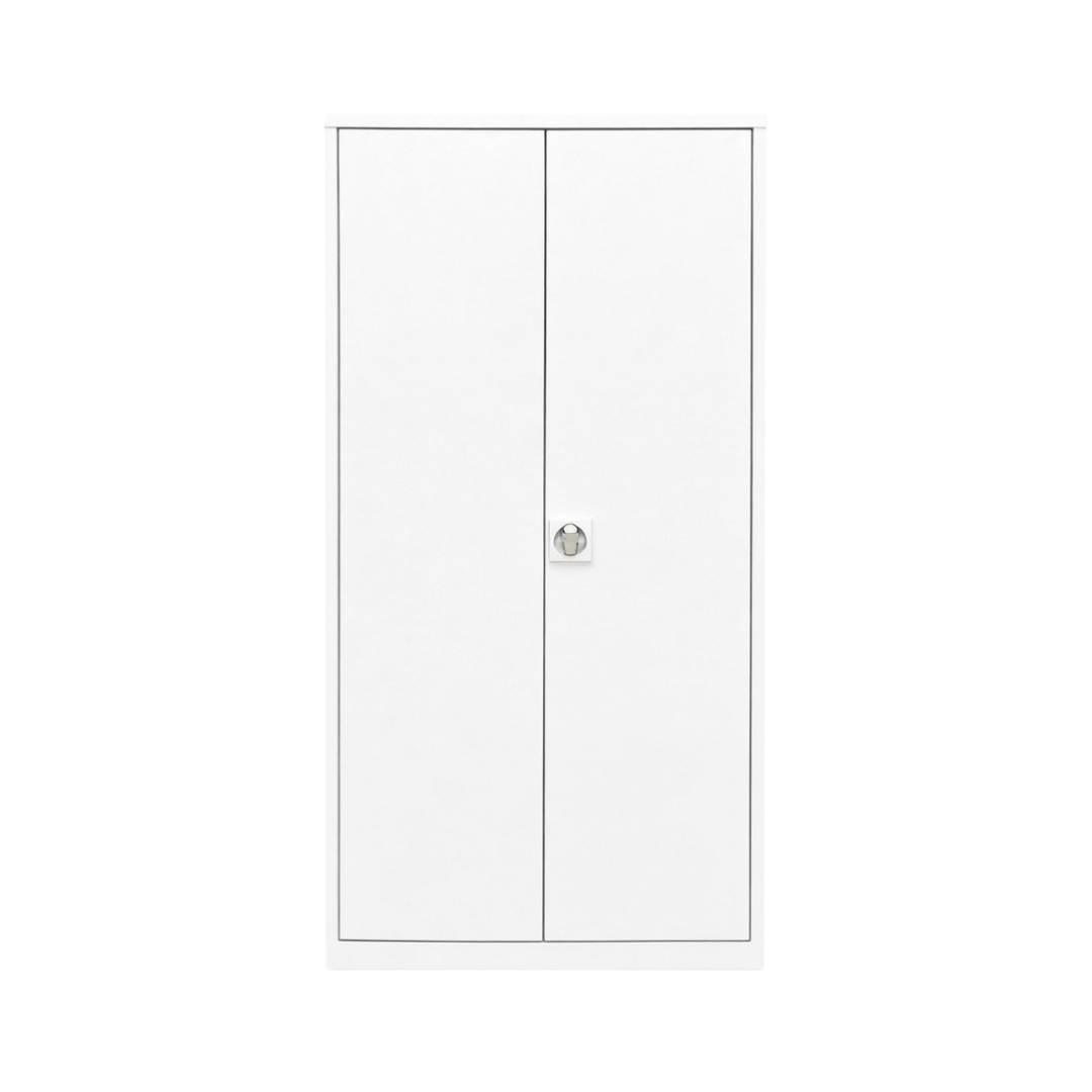 Stahlschrank mit Flügeltüren 92x42 cm - einfarbig Ansicht 4