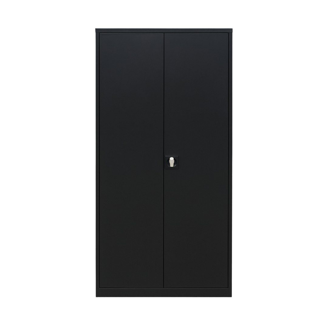 Stahlschrank mit Flügeltüren 92x42 cm - einfarbig Ansicht 3