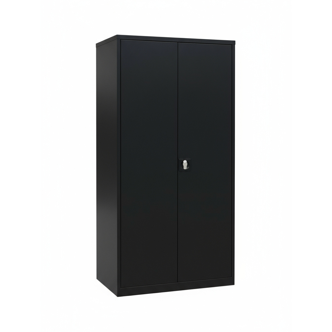 Stahlschrank mit Flügeltüren 92x42 cm - einfarbig