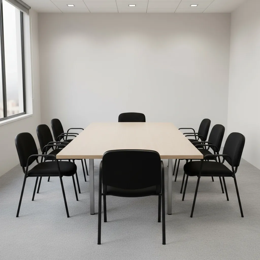 Besucherstuhl gepolstert mit Armlehnen schwarz Ansicht 5