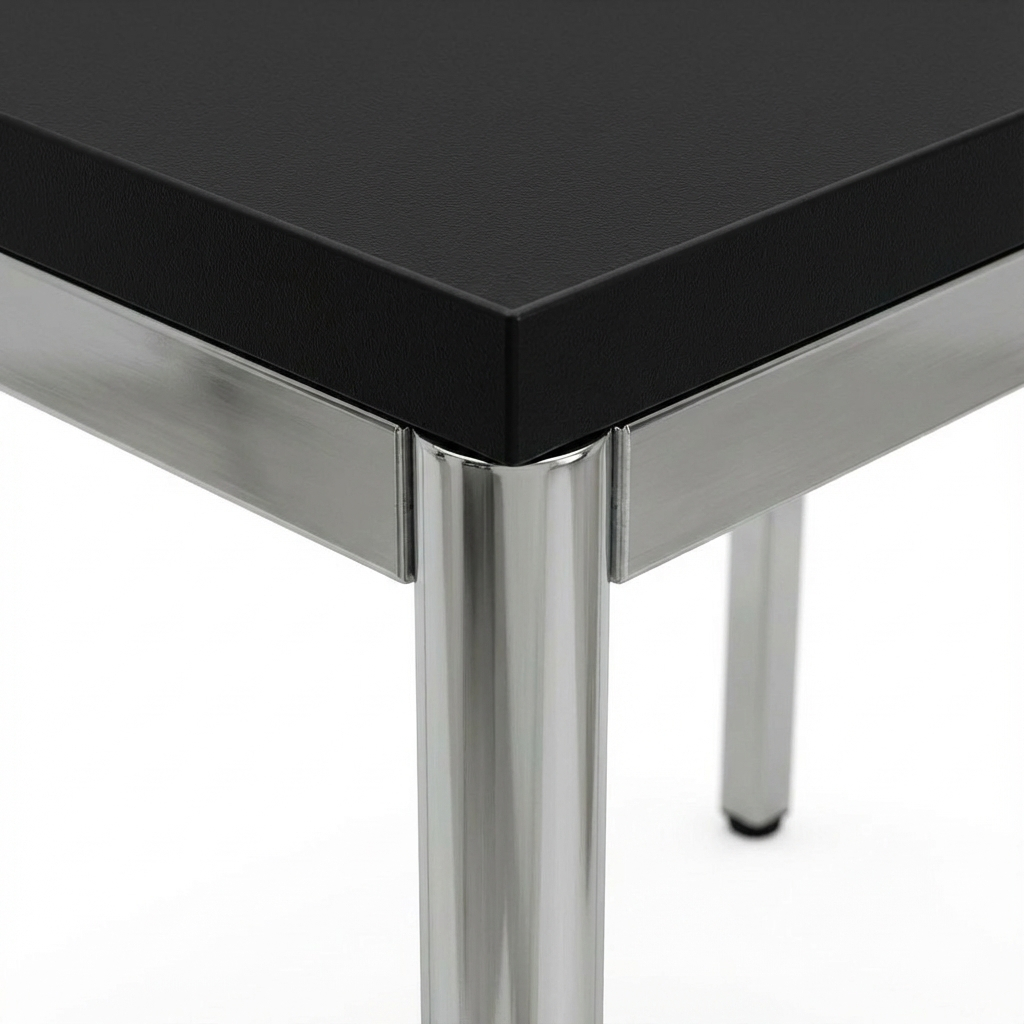 Mehrzwecktisch mit Stahlrohrgestell – 80×80 cm Ansicht 5