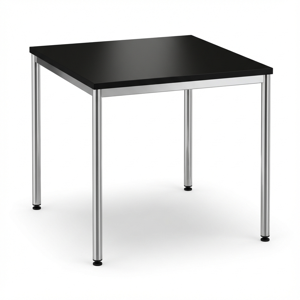 Mehrzwecktisch mit Stahlrohrgestell – 80×80 cm