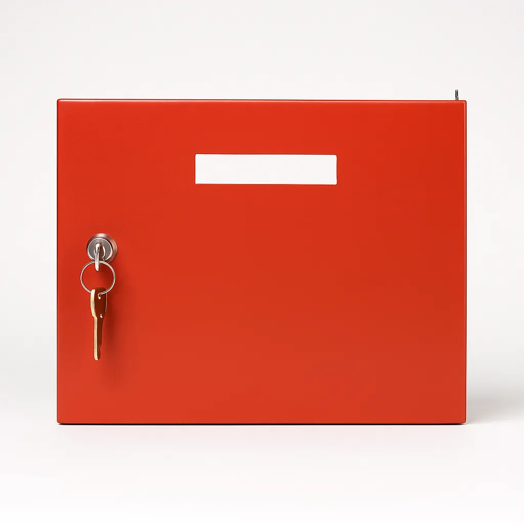 Wertfachtüre für Feuerwehrschrank – feuerrot RAL 3000