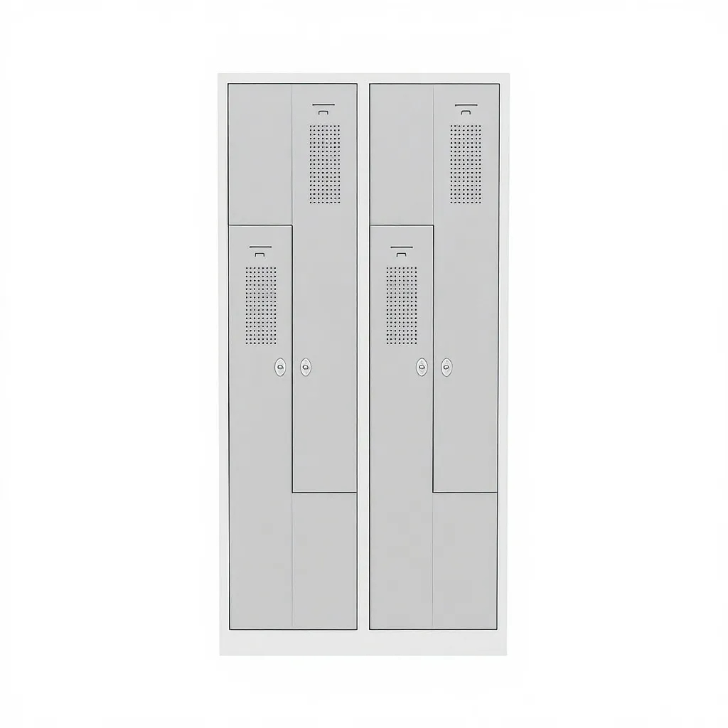 Garderoben Z-Spind 80 cm breit mit Z-Türen Ansicht 5