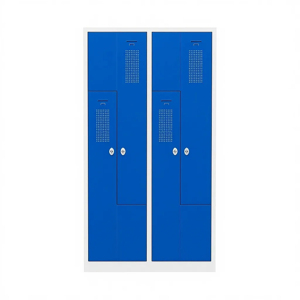 Garderoben Z-Spind 80 cm breit mit Z-Türen Ansicht 6