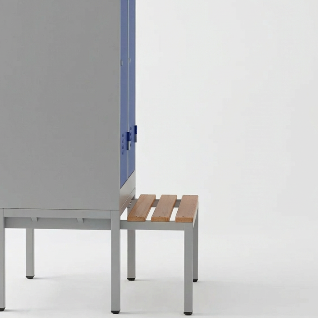 Untergestell mit Sitzbankauszug für Spinde