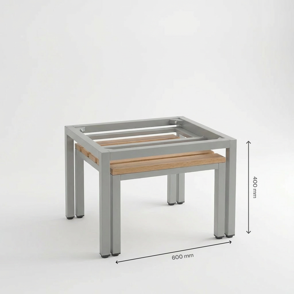 Untergestell mit Sitzbankauszug für Spinde