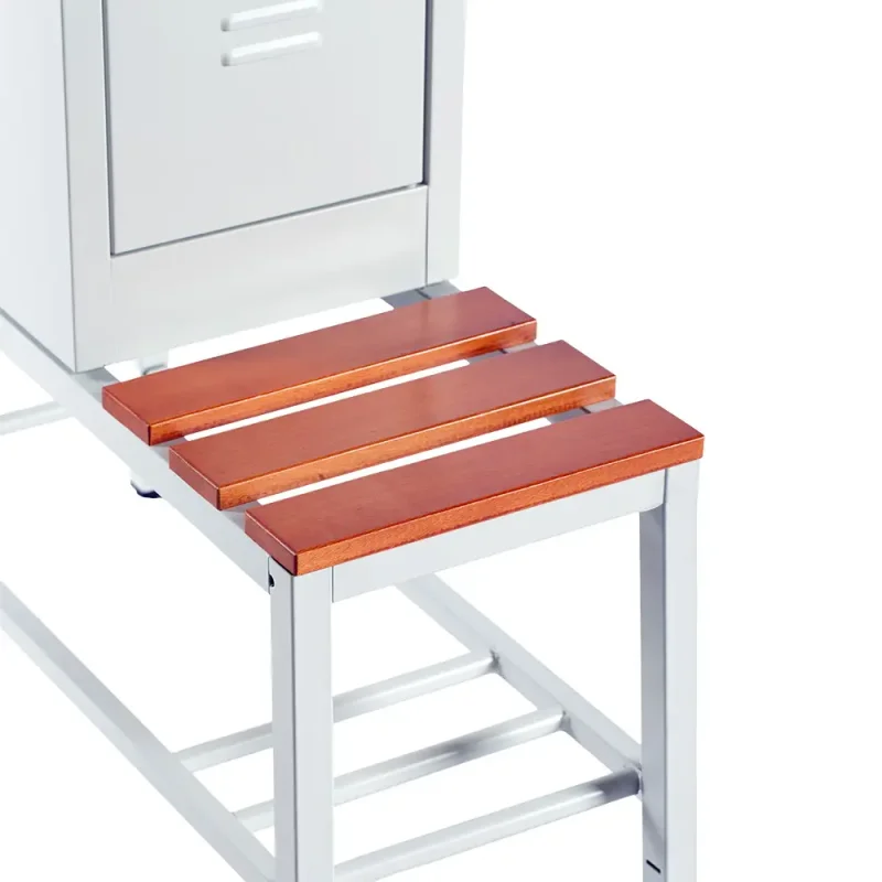 Sitzbank mit Schuhrost für Spinde