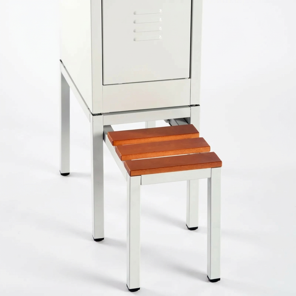 Untergestell mit Sitzbankauszug für Spinde