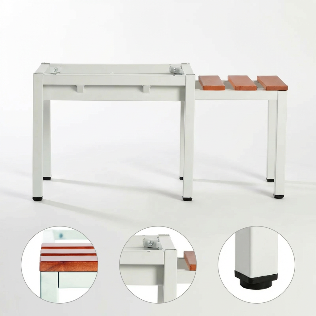 Untergestell mit Sitzbankauszug für Spinde