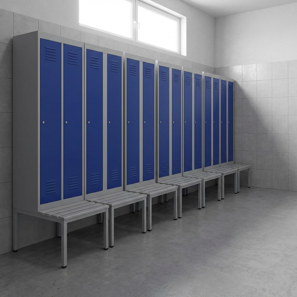 Sitzbank für Spinde